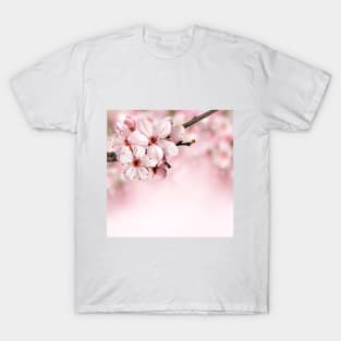 SCENERY 74 - Baby Pink Flower Blooming Tree Branch T-Shirt